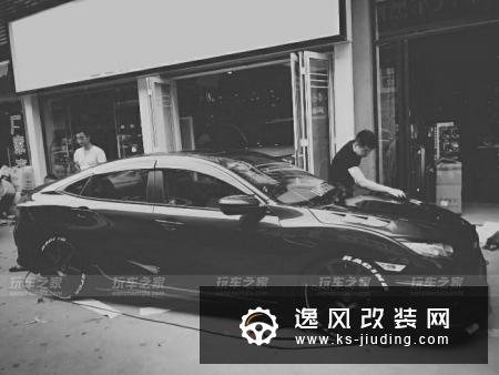 奥迪A8L改装成本太高，买了辆思域改装成了宽体大魔王