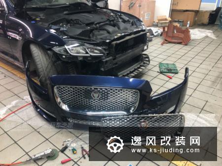运动英伦范，全新宝石蓝捷豹XJ改装之后更完美