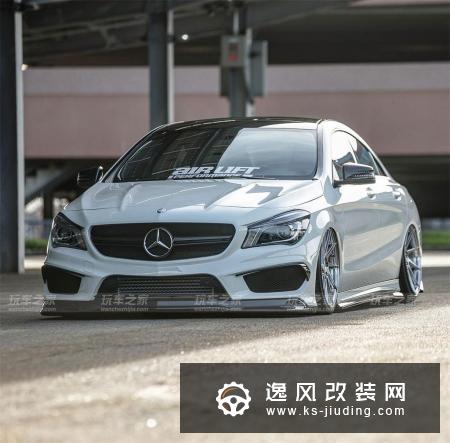奔驰CLA改装AirLift气动避震 简洁低趴风格