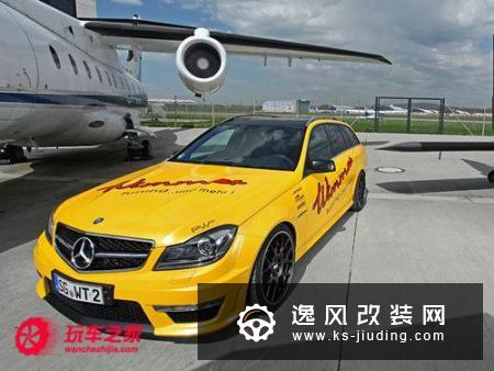 黄色闪电 Wimmer改装奔驰C63 AMG旅行版