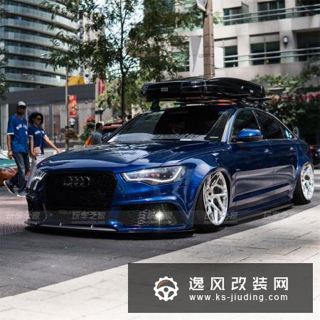 奥迪A6改装成RS6三厢版，定制手工宽体更霸气