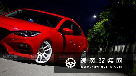 这是法拉利红 有颜值的昂克赛拉改装案例