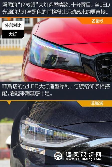 运动型家轿的巅峰对决 名爵6对比菲斯塔