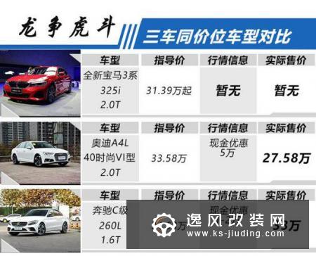 全新3系/奔驰C级/奥迪A4 30万级豪华车对比
