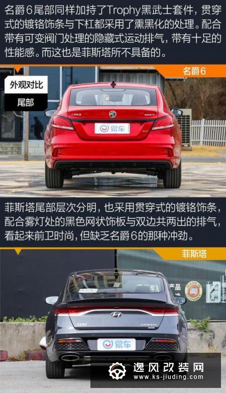 运动型家轿的巅峰对决 名爵6对比菲斯塔