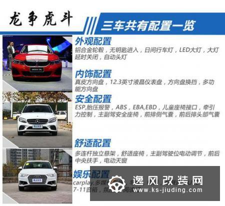 全新3系/奔驰C级/奥迪A4 30万级豪华车对比