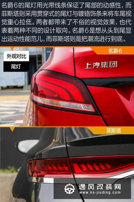 运动型家轿的巅峰对决 名爵6对比菲斯塔